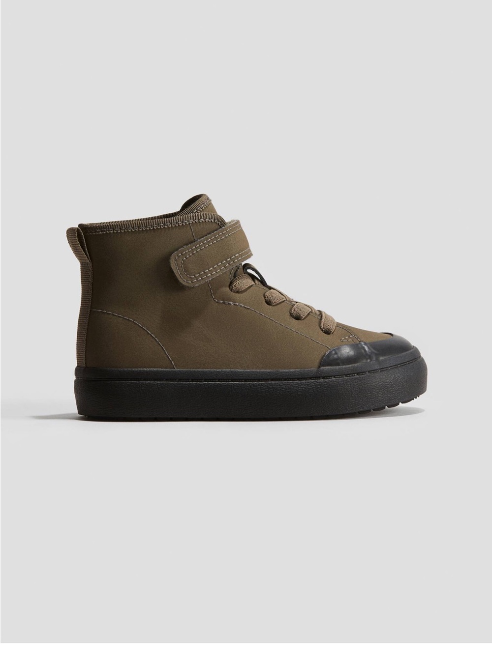 H&M Kids High-Top Sneaker in Olive